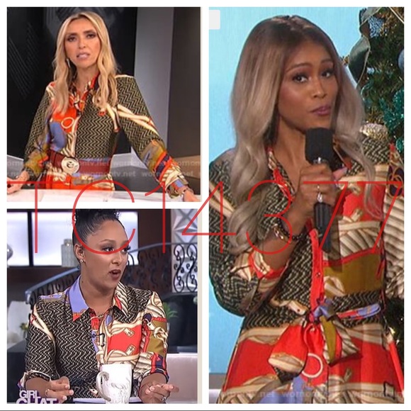 GORGEOUS ZARA NWT Printed Dress with Tie Belt - Picture 6 of 8